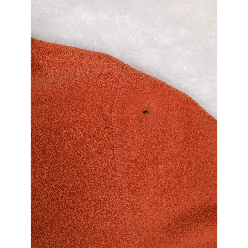 The North Face 1/4 Zip Women's L‎ Pull Over Fleece Orange Light Weight *Read